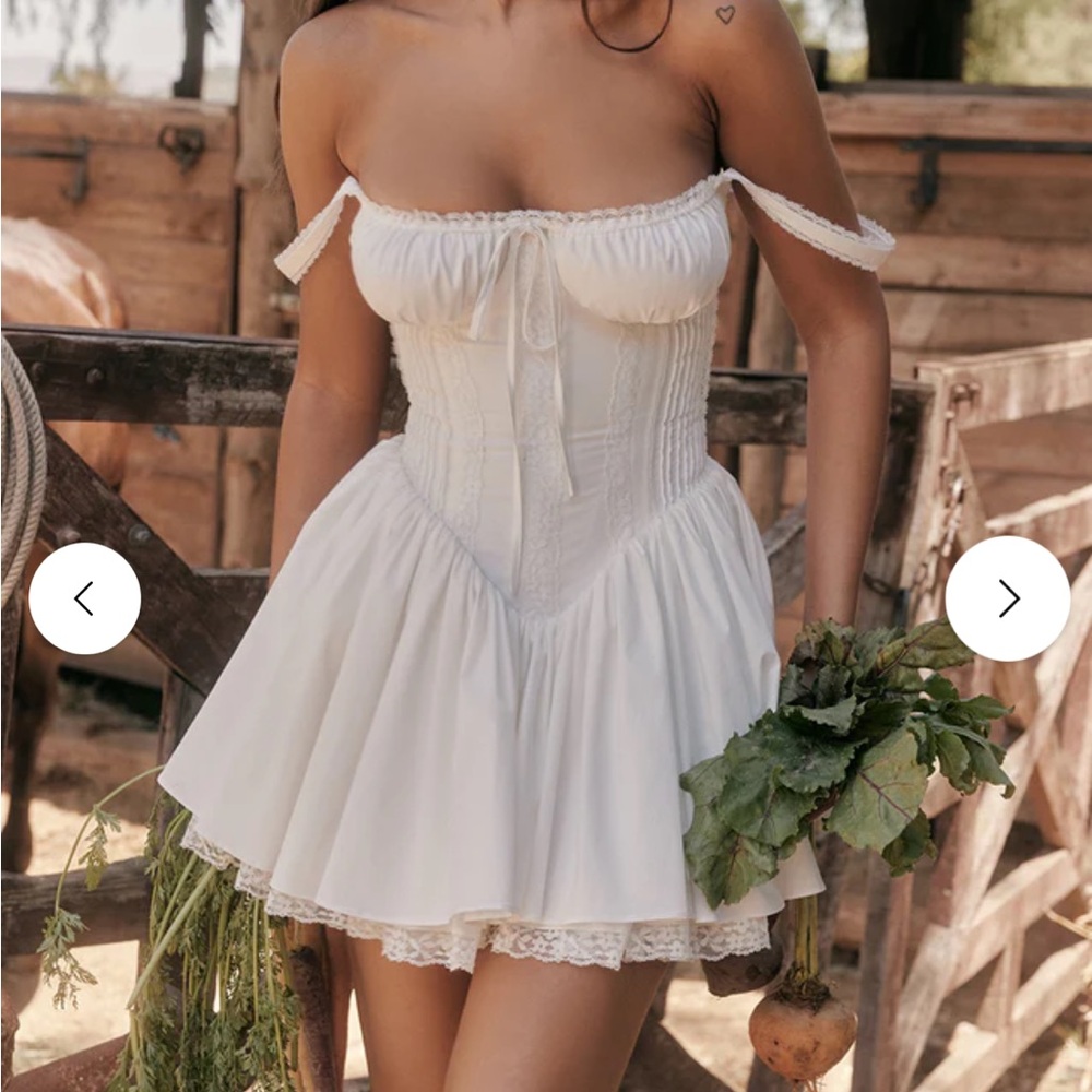 Tuscany Serenade Milkmaid Mini Dress